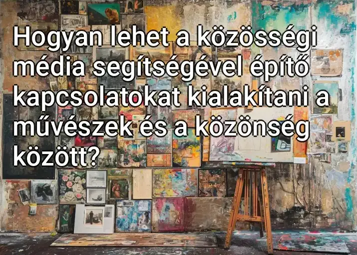 Hogyan lehet a közösségi média segítségével építő kapcsolatokat kialakítani a művészek és a közönség között?