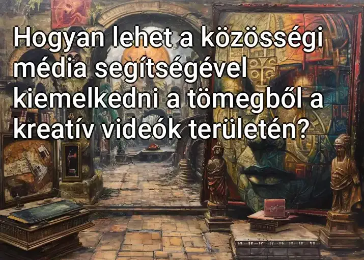 Hogyan lehet a közösségi média segítségével kiemelkedni a tömegből a kreatív videók területén?