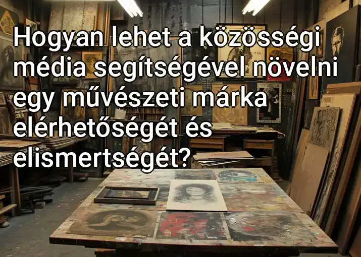 Hogyan lehet a közösségi média segítségével növelni egy művészeti márka elérhetőségét és elismertségét?