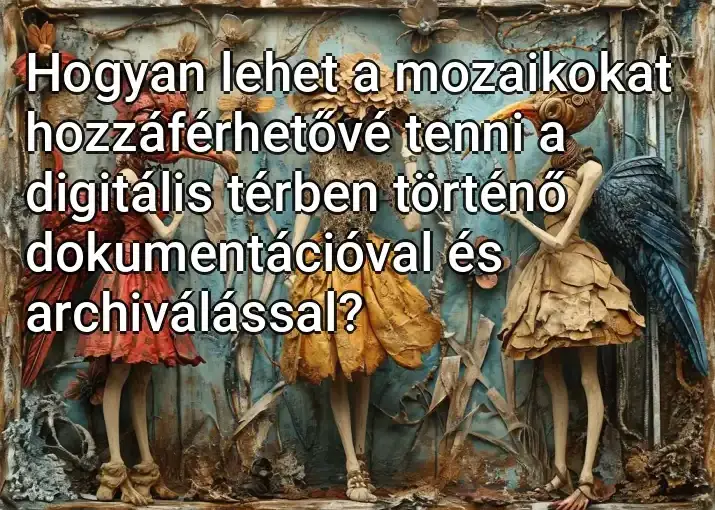 Hogyan lehet a mozaikokat hozzáférhetővé tenni a digitális térben történő dokumentációval és archiválással?