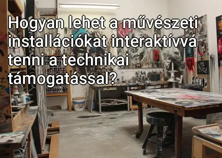 Hogyan lehet a művészeti installációkat interaktívvá tenni a technikai támogatással?