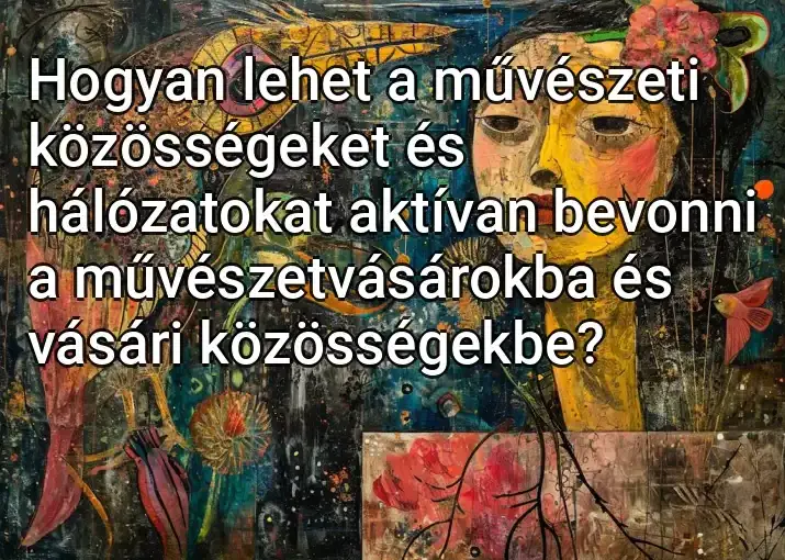 Hogyan lehet a művészeti közösségeket és hálózatokat aktívan bevonni a művészetvásárokba és vásári közösségekbe?