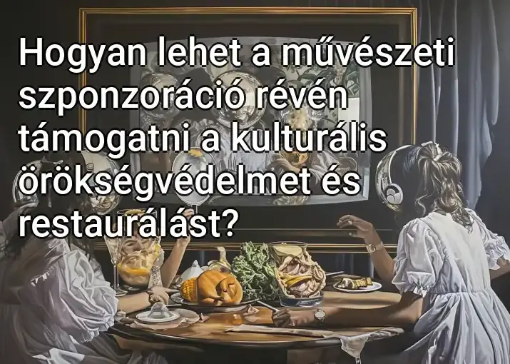 Hogyan lehet a művészeti szponzoráció révén támogatni a kulturális örökségvédelmet és restaurálást?