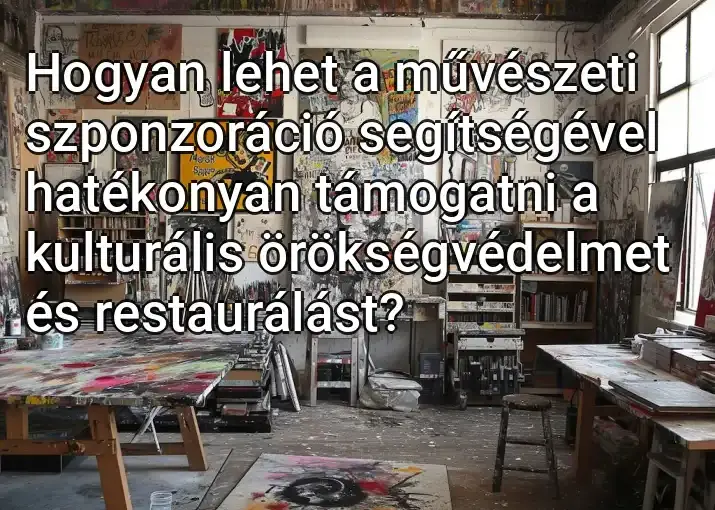 Hogyan lehet a művészeti szponzoráció segítségével hatékonyan támogatni a kulturális örökségvédelmet és restaurálást?