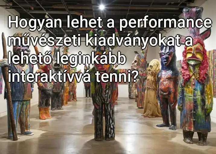 Hogyan lehet a performance művészeti kiadványokat a lehető leginkább interaktívvá tenni?