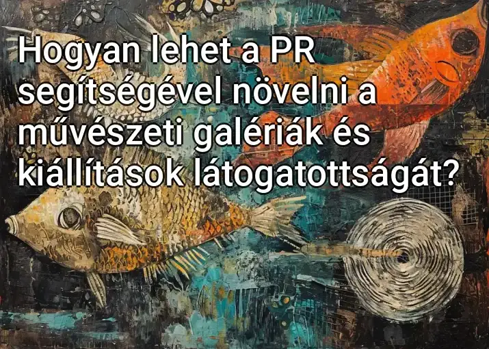 Hogyan lehet a PR segítségével növelni a művészeti galériák és kiállítások látogatottságát?