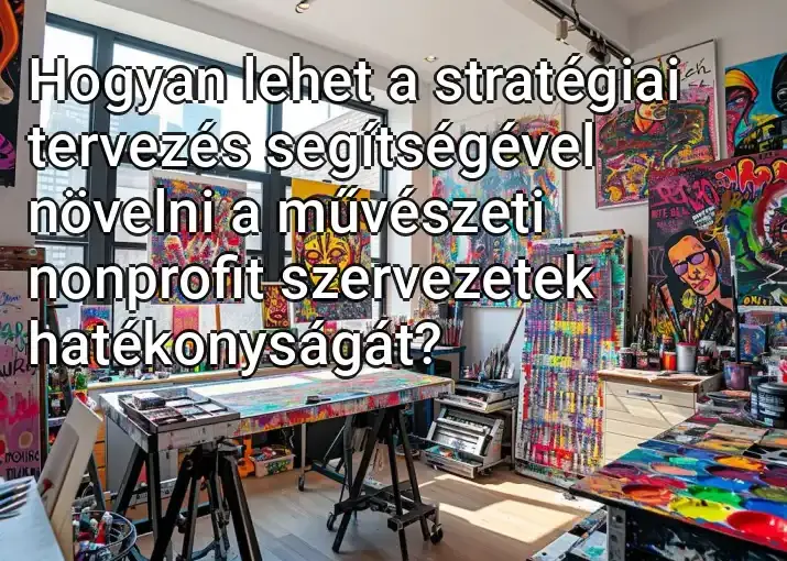 Hogyan lehet a stratégiai tervezés segítségével növelni a művészeti nonprofit szervezetek hatékonyságát?