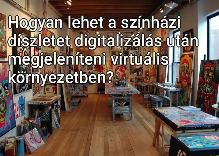 Hogyan lehet a színházi díszletet digitalizálás után megjeleníteni virtuális környezetben?