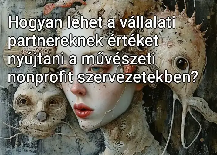 Hogyan lehet a vállalati partnereknek értéket nyújtani a művészeti nonprofit szervezetekben?