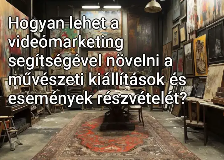 Hogyan lehet a videómarketing segítségével növelni a művészeti kiállítások és események részvételét?