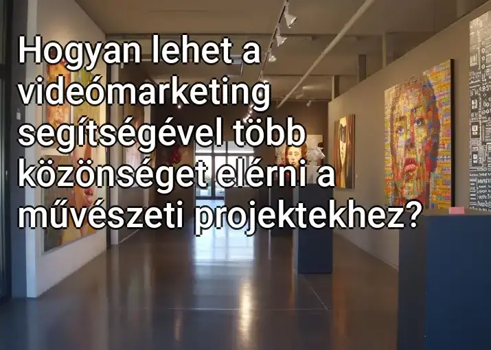 Hogyan lehet a videómarketing segítségével több közönséget elérni a művészeti projektekhez?