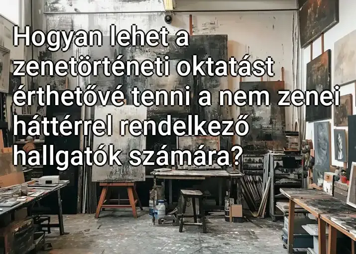 Hogyan lehet a zenetörténeti oktatást érthetővé tenni a nem zenei háttérrel rendelkező hallgatók számára?