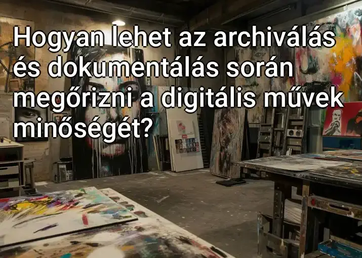 Hogyan lehet az archiválás és dokumentálás során megőrizni a digitális művek minőségét?