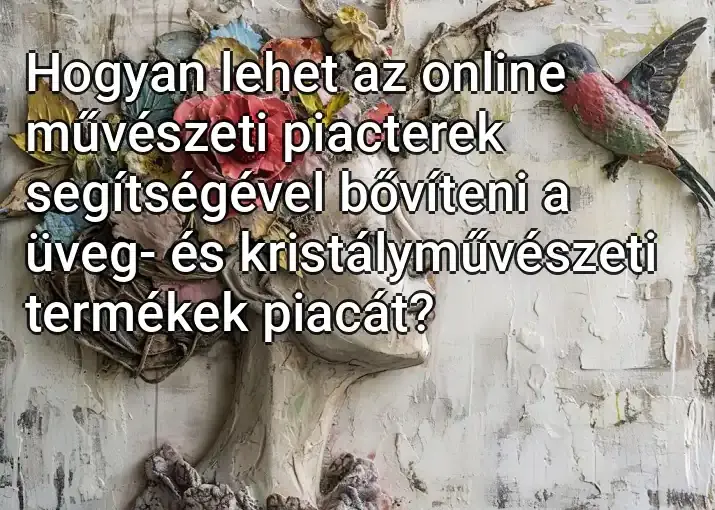 Hogyan lehet az online művészeti piacterek segítségével bővíteni a üveg- és kristályművészeti termékek piacát?