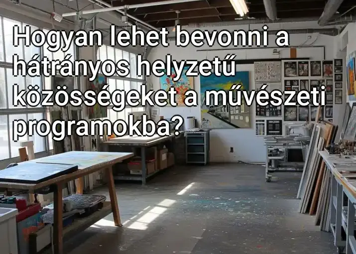 Hogyan lehet bevonni a hátrányos helyzetű közösségeket a művészeti programokba?