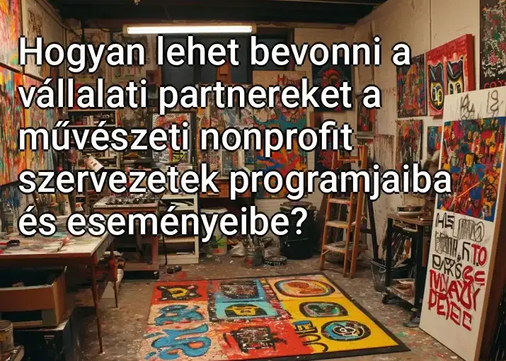 Hogyan lehet bevonni a vállalati partnereket a művészeti nonprofit szervezetek programjaiba és eseményeibe?