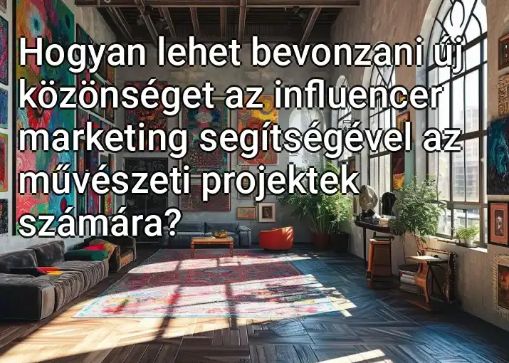 Hogyan lehet bevonzani új közönséget az influencer marketing segítségével az művészeti projektek számára?