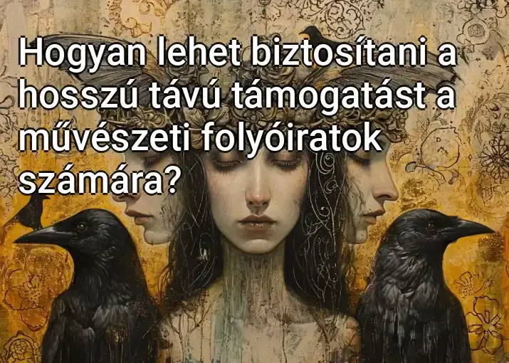 Hogyan lehet biztosítani a hosszú távú támogatást a művészeti folyóiratok számára?