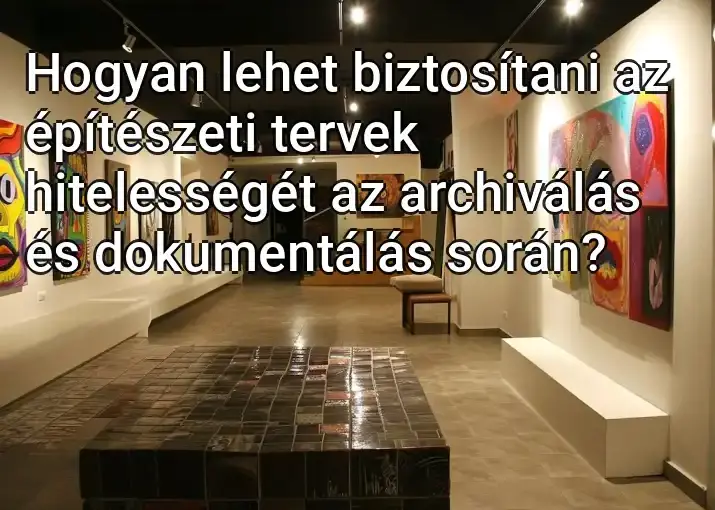 Hogyan lehet biztosítani az építészeti tervek hitelességét az archiválás és dokumentálás során?