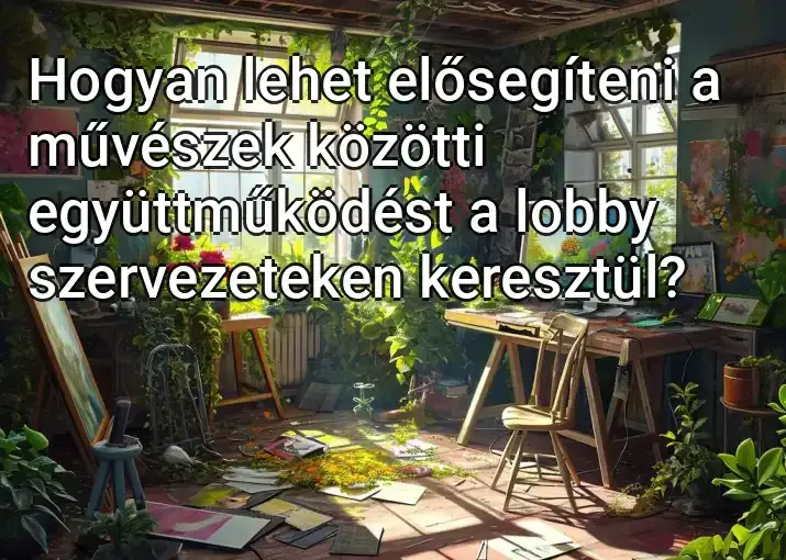 Hogyan lehet elősegíteni a művészek közötti együttműködést a lobby szervezeteken keresztül?