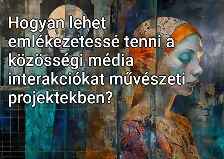 Hogyan lehet emlékezetessé tenni a közösségi média interakciókat művészeti projektekben?