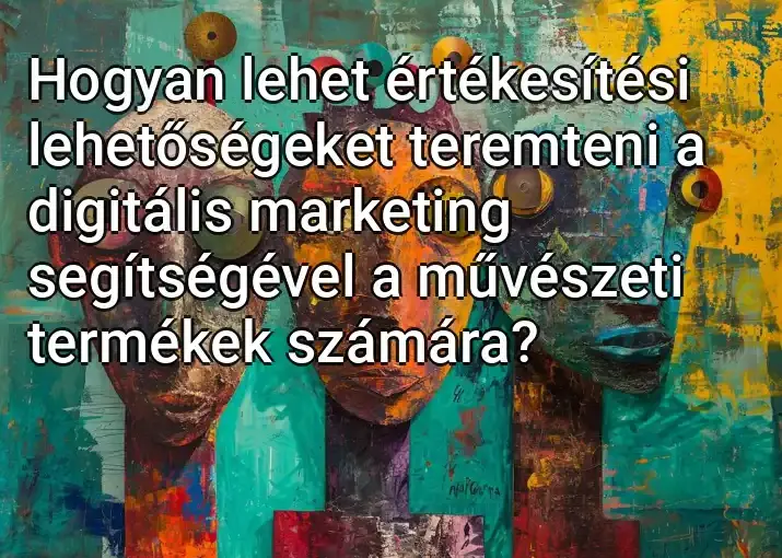 Hogyan lehet értékesítési lehetőségeket teremteni a digitális marketing segítségével a művészeti termékek számára?