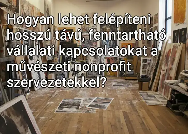 Hogyan lehet felépíteni hosszú távú, fenntartható vállalati kapcsolatokat a művészeti nonprofit szervezetekkel?