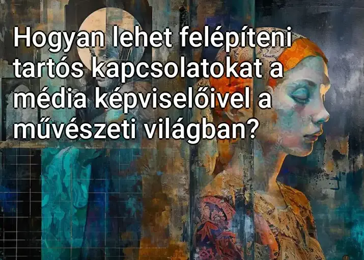 Hogyan lehet felépíteni tartós kapcsolatokat a média képviselőivel a művészeti világban?