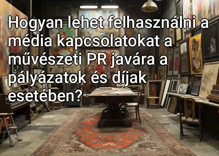 Hogyan lehet felhasználni a média kapcsolatokat a művészeti PR javára a pályázatok és díjak esetében?