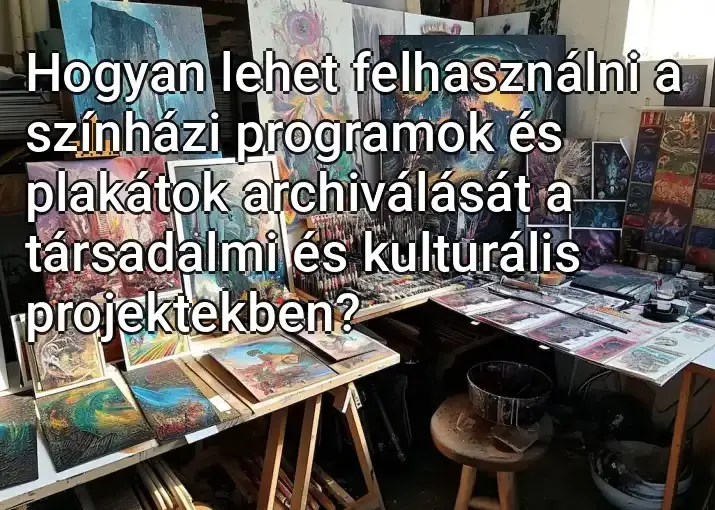 Hogyan lehet felhasználni a színházi programok és plakátok archiválását a társadalmi és kulturális projektekben?