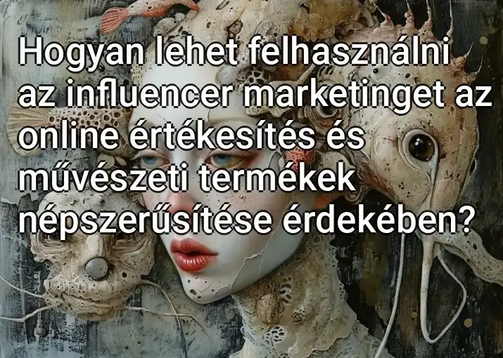 Hogyan lehet felhasználni az influencer marketinget az online értékesítés és művészeti termékek népszerűsítése érdekében?