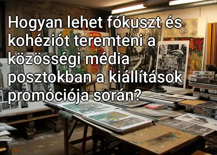 Hogyan lehet fókuszt és kohéziót teremteni a közösségi média posztokban a kiállítások promóciója során?