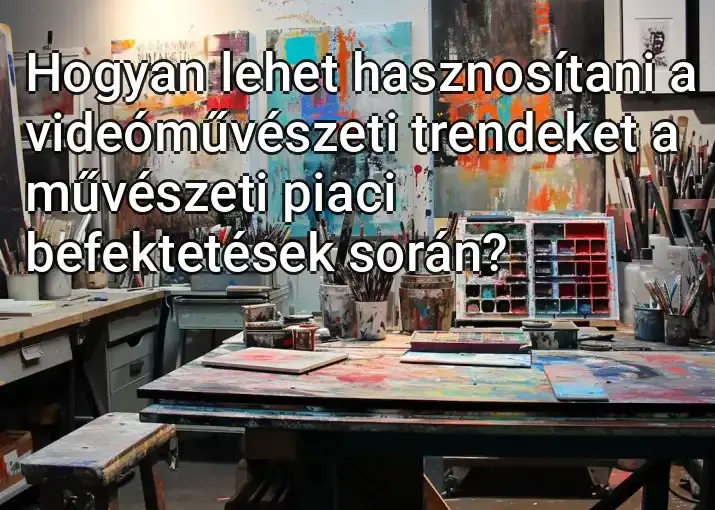 Hogyan lehet hasznosítani a videóművészeti trendeket a művészeti piaci befektetések során?