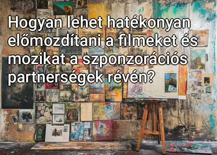 Hogyan lehet hatékonyan előmozdítani a filmeket és mozikat a szponzorációs partnerségek révén?