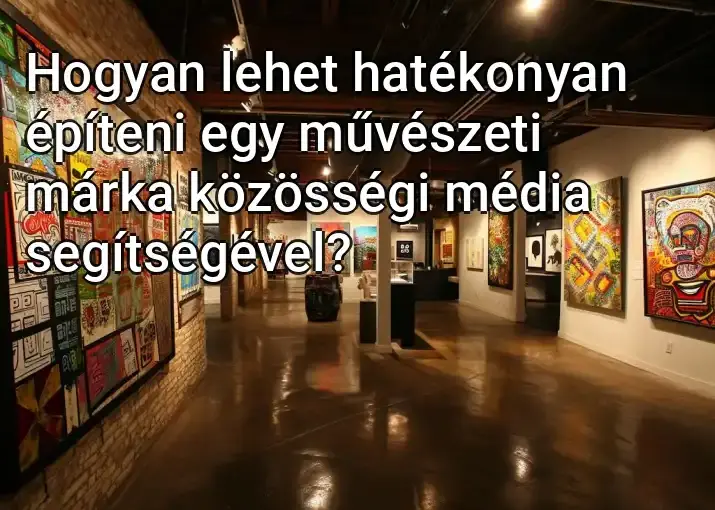 Hogyan lehet hatékonyan építeni egy művészeti márka közösségi média segítségével?