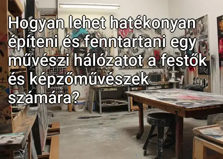 Hogyan lehet hatékonyan építeni és fenntartani egy művészi hálózatot a festők és képzőművészek számára?