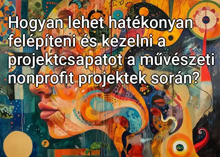 Hogyan lehet hatékonyan felépíteni és kezelni a projektcsapatot a művészeti nonprofit projektek során?