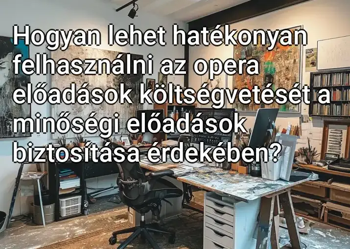 Hogyan lehet hatékonyan felhasználni az opera előadások költségvetését a minőségi előadások biztosítása érdekében?