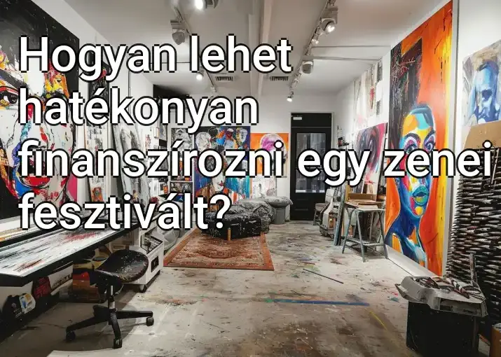 Hogyan lehet hatékonyan finanszírozni egy zenei fesztivált?