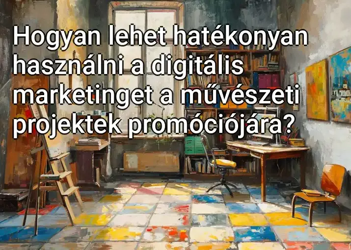 Hogyan lehet hatékonyan használni a digitális marketinget a művészeti projektek promóciójára?