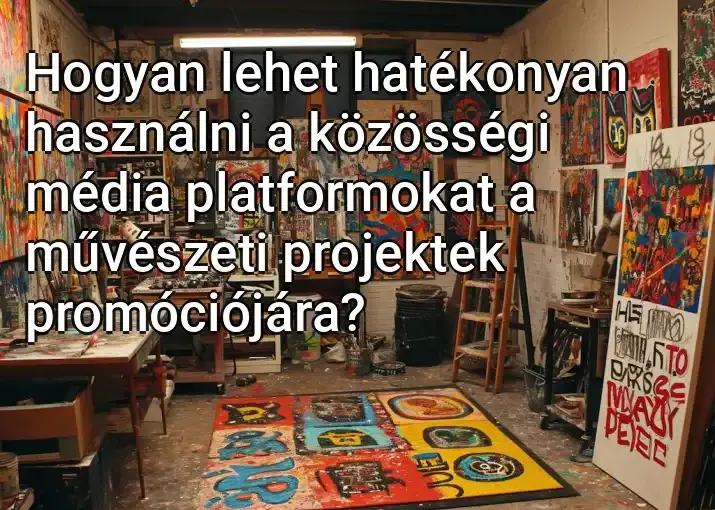 Hogyan lehet hatékonyan használni a közösségi média platformokat a művészeti projektek promóciójára?