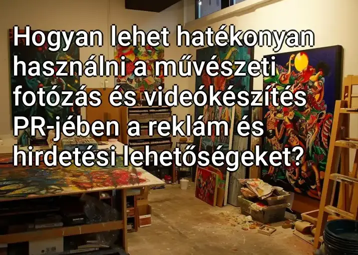 Hogyan lehet hatékonyan használni a művészeti fotózás és videókészítés PR-jében a reklám és hirdetési lehetőségeket?