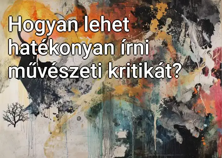 Hogyan lehet hatékonyan írni művészeti kritikát?