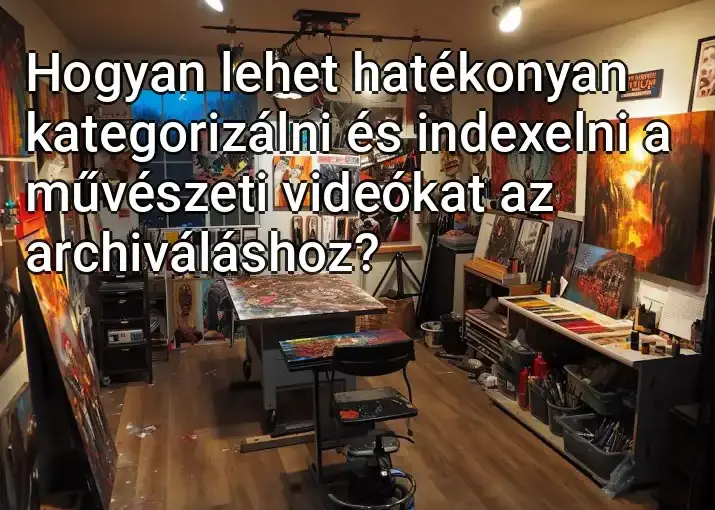 Hogyan lehet hatékonyan kategorizálni és indexelni a művészeti videókat az archiváláshoz?