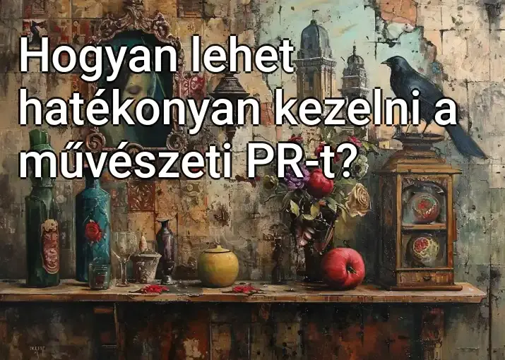 Hogyan lehet hatékonyan kezelni a művészeti PR-t?