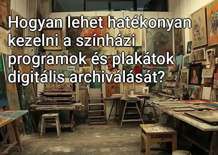 Hogyan lehet hatékonyan kezelni a színházi programok és plakátok digitális archiválását?