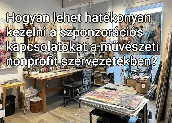 Hogyan lehet hatékonyan kezelni a szponzorációs kapcsolatokat a művészeti nonprofit szervezetekben?