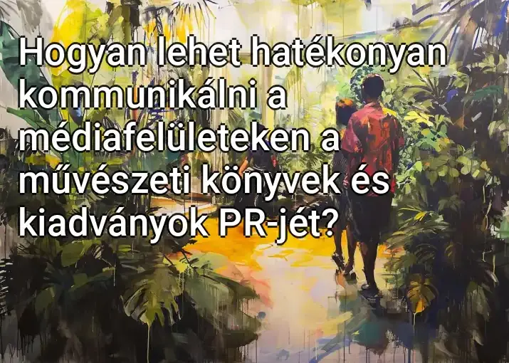 Hogyan lehet hatékonyan kommunikálni a médiafelületeken a művészeti könyvek és kiadványok PR-jét?