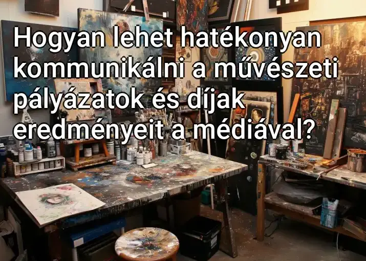 Hogyan lehet hatékonyan kommunikálni a művészeti pályázatok és díjak eredményeit a médiával?