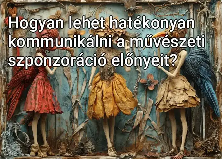 Hogyan lehet hatékonyan kommunikálni a művészeti szponzoráció előnyeit?